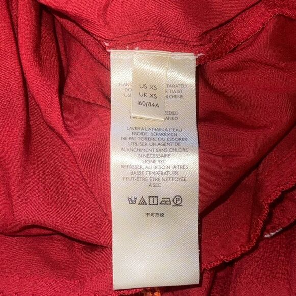 NWT Anthropologie Embroidered Tunic Mini Dress Red Motif XS - Picture 14 of 15